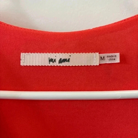 Mi Ami Coral Floral Wrap Dress Women Size Medium Francesca's - Picture 10 of 10